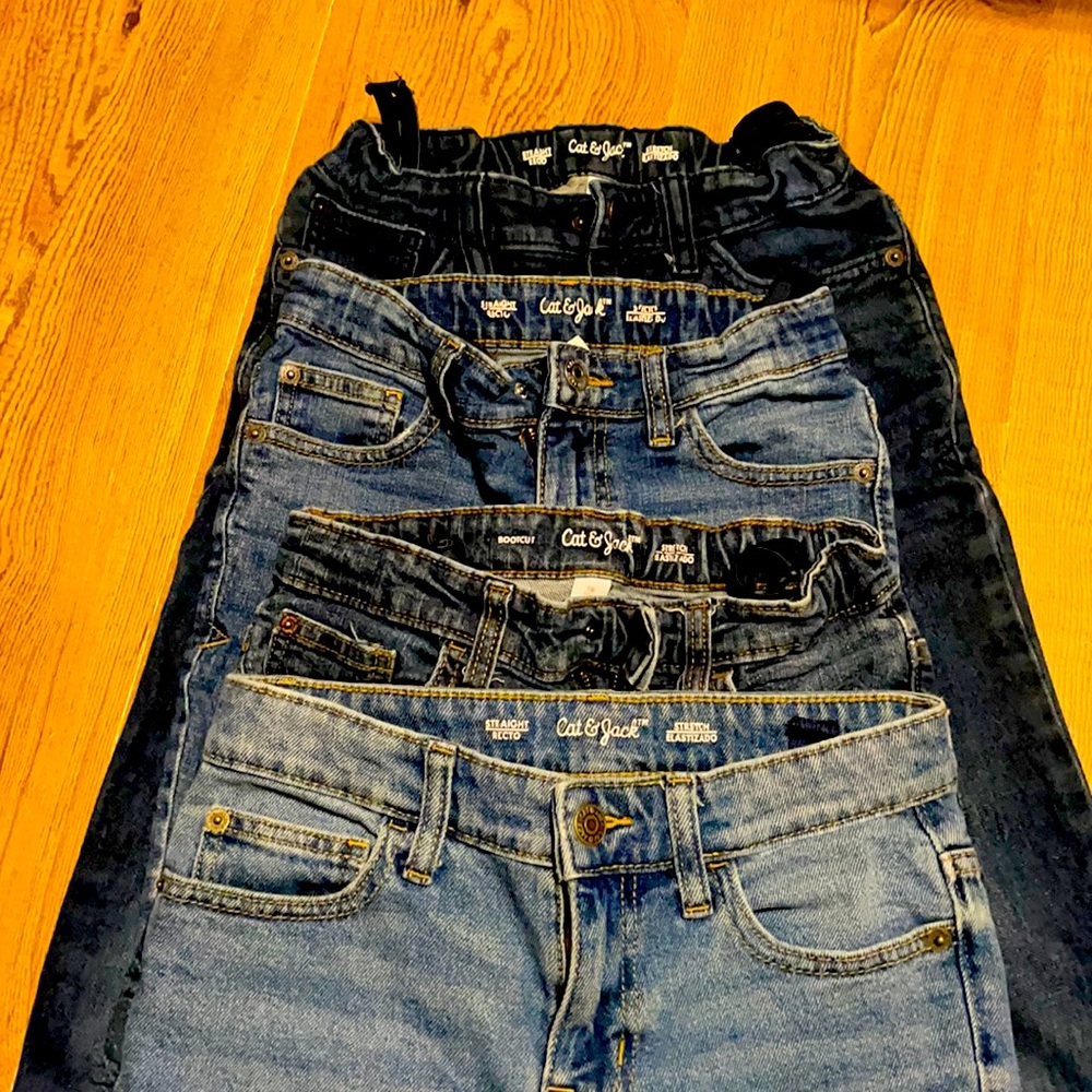Cat and Jack lot of 4 Boys size 10 jeans/pants
